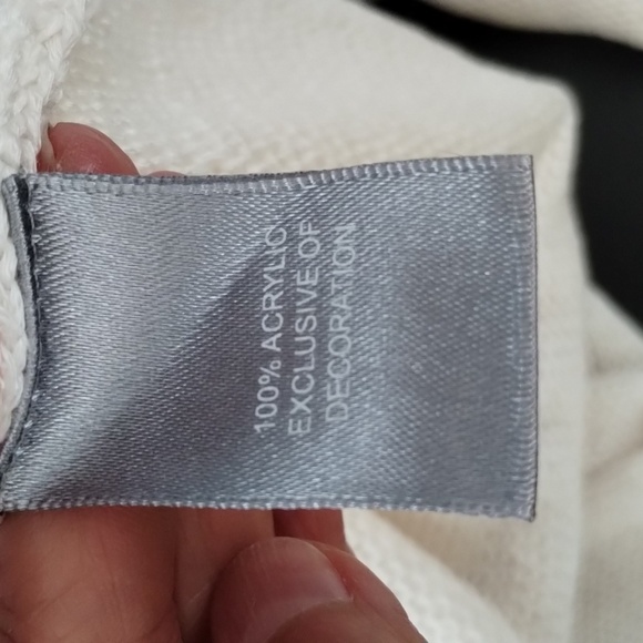 Marled Reunited Clothing sweater  cream "Summer Vibes" long sleeve size XL - Picture 5 of 6